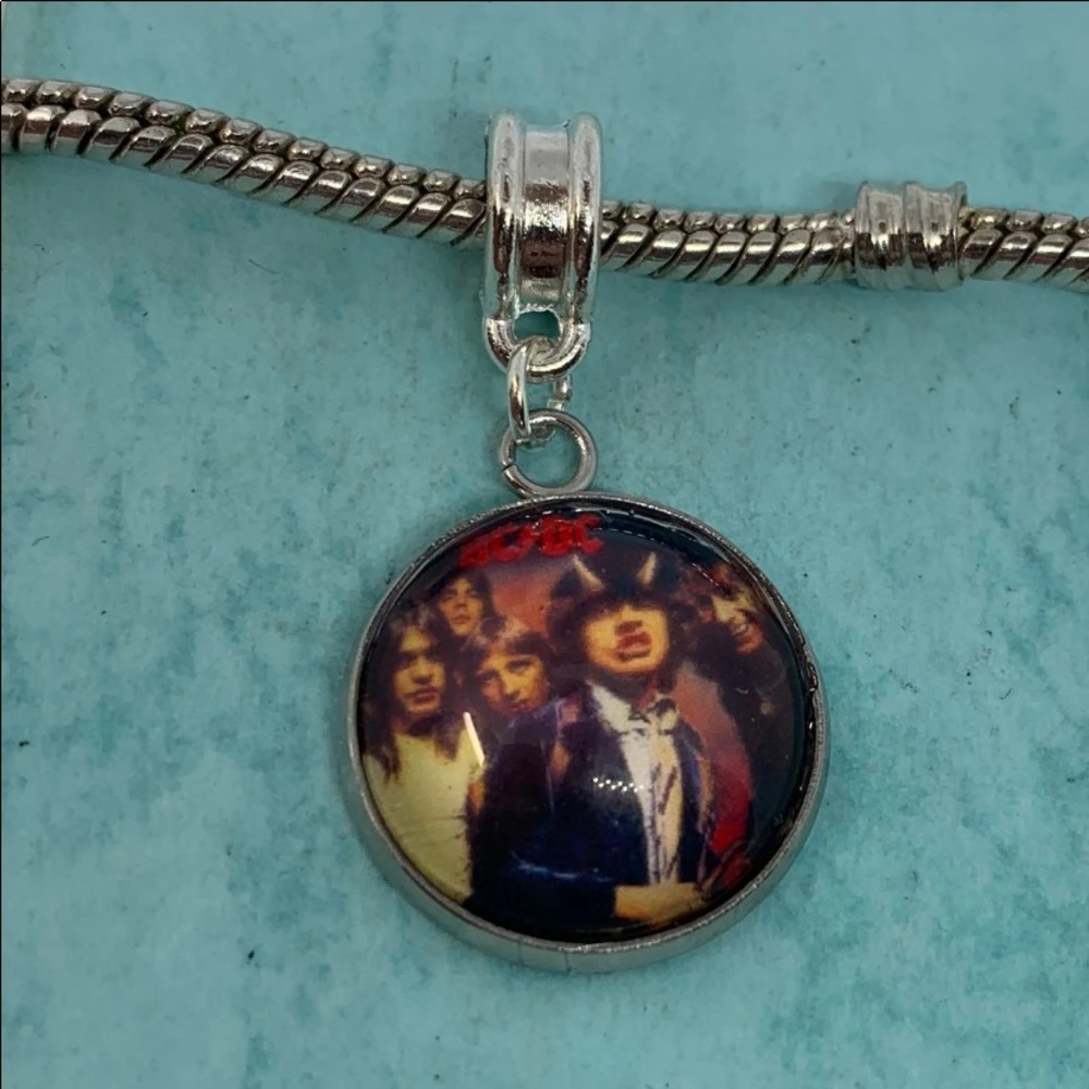 AC/DC cabochon european charm Angus Young